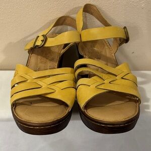 Born Yellow Strappy Sandals